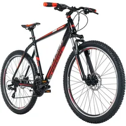 KS CYCLING MTB-Hardtail Mountainbike Hardtail, Schwarz, 48
