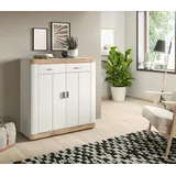 inn.furn Kommode weiß Eiche 100 cm mit Soft-Close Sopela