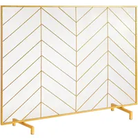 Vevor Funkenschutzgitter Eisen Kaminschutz 980mm Kamingitter Ofengitter Vintage Ofenschutzgitter 0–40 °C Kaminschutzgitter Kaminofen Schutzgitter Ofenschirm Gitter gegen Funkenflug Gold