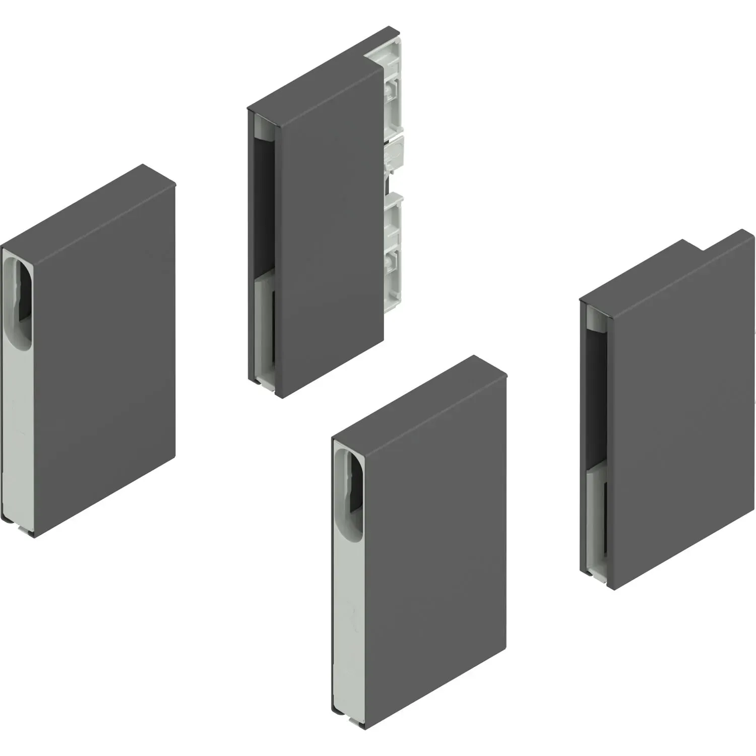 blum MERIVOBOX Boxcover, Oriongrau