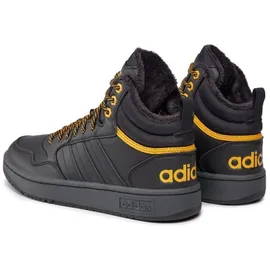 adidas Hoops 3.0 Mid Winterized Core Black / Core Black / Preloved Yellow 47 1/3