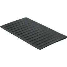 Grohe Abtropfablage (Material: Silikon, 450 x 250mm, spülmaschinenfest, S-Size), schwarz, 40872K00