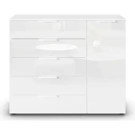 Rauch Flipp, Kommode Sideboard Wäscheschrank«, 1-türig 5 Schubladen und Soft-Close-Funktion sowie Glasfront