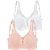 PETITE FLEUR Entlastungs-BH Damen rose+weiß Gr.95B