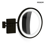 Decor Walther BS 40 Wandkosmetikspiegel LED, schwarz matt - Vergrößerung 10-fach