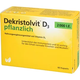 Trommsdorff Dekristolvit D3 2000 I.E. pflanzlich Kapseln 60 St.