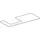 Geberit One 120x2x47cm, AS li, Steinz., Marmor we/ma