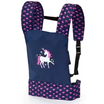 Bayer Design Puppentrage Einhorn blau