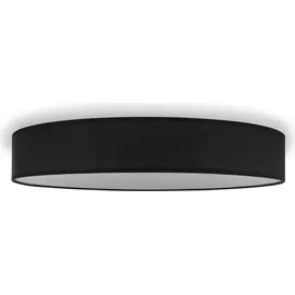 smartwares Deckenleuchte Textilschirm 60 cm Ø 4x E27 Metall IP20 Schwarz