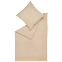 Esprit Flanell-Bettwäsche-Garnitur Cuno Sand Größe 155x220 Einfarbig Uni