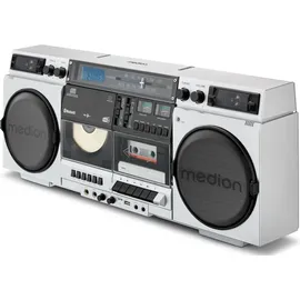 Medion LIFE P66538 Retro-Boombox silber