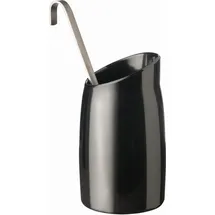 APS 83868 Dressingtopf "CASUAL", 12 cm, H: 21,5 cm, Melamin schwarz, 1 Liter