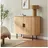 [en.casa] Beistellschrank Tvedestrand 100 x 40 x 80 cm Natur/Schwarz