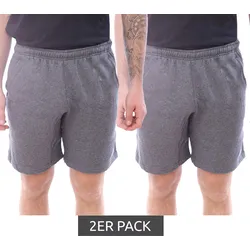 2er Sparpack NIKE Park 20 Fleece Short Herren Baumwoll-Shorts Sport-Hose Fitness-Short CW6910-071 Grau - S