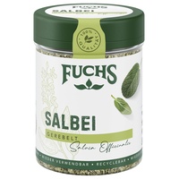 Fuchs Gewürze - Salbei gerebelt - herbe, zart bittere Note für Ravioli oder Gnocchi - natürliche Zutaten - 14 g in wiederverwendbarer, recyclebarer Dose