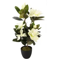 I.GE.A. Kunstbaum »Magnolienbusch« im Kunststofftopf weiß