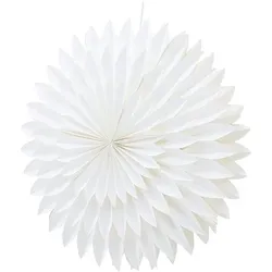 Ebuy24 Storlien Weihnachtsstern mit Licht Papier Ø60 cm Pendelleuchte weiß.