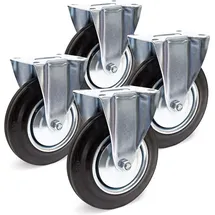 Wiltec Bockrollen Set 4x Transportrolle 150 kg