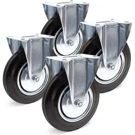 Wiltec Bockrollen Set 4x Transportrolle 150 kg