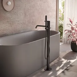 Herzbach DEEP Wannenarmatur, Bodenmontage, Einhebelmischer, 18.022070.1.12,