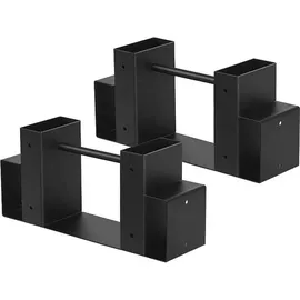 SCHMIDT security tools Holzstapelhilfe Holz 33,5 x 9,5 x 15 cm Schwarz