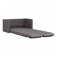 VidaXL Bodensofa mit Schlaffunktion Grau 112x174x55 cm Kunstleder