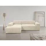 werk2 »Zeus-L modern und zeitlos, Breite 253cm, bequemes Sofa«, Curvy Trend Ecksofa mit urbaner Optik, beige (natur), (57409764-0)