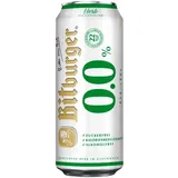 2 x Bitburger Pilsener 24x0,5L = 48 Dosen  0.0 ALKOHOLFREI EINWEG