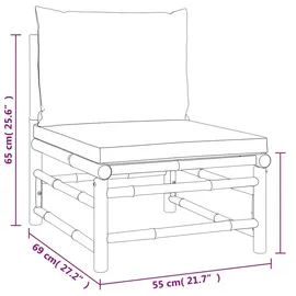 vidaXL Garten-Lounge-Set 4-tlg. braun