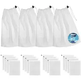 Gabrielle - 20er-Pack Filterbeutel für Poolsauger – Ersatz-Netzbeutel mit Kordelzug – für Poolsauger – Laubsammler