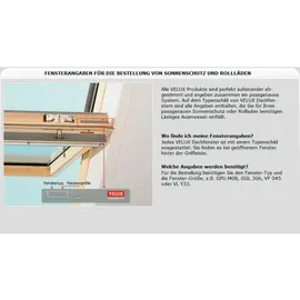 VELUX Sichtschutzrollo mit Haltekrallen RHL FK00 1028 Weiß