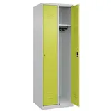 CP Spind Classic Plus clowngrün, lichtgrau 080000-20 S10029, 2 Schließfächer 60,0 x 50,0 x 185,0 cm