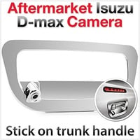 TUNEZ® Verchromter Kofferraum-Griff, Rückfahrkamera, Rückfahrkamera, kompatibel mit Isuzu D-Max Baujahr 2012–2020