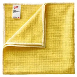 Scotch-Brite Hochleistungstuch 2010, Gelb, 360 mm x 360 mm | Packung mit 5 Stück | auf nahezu jeder Oberfläche | maschinenwaschbar | äußerst langlebig