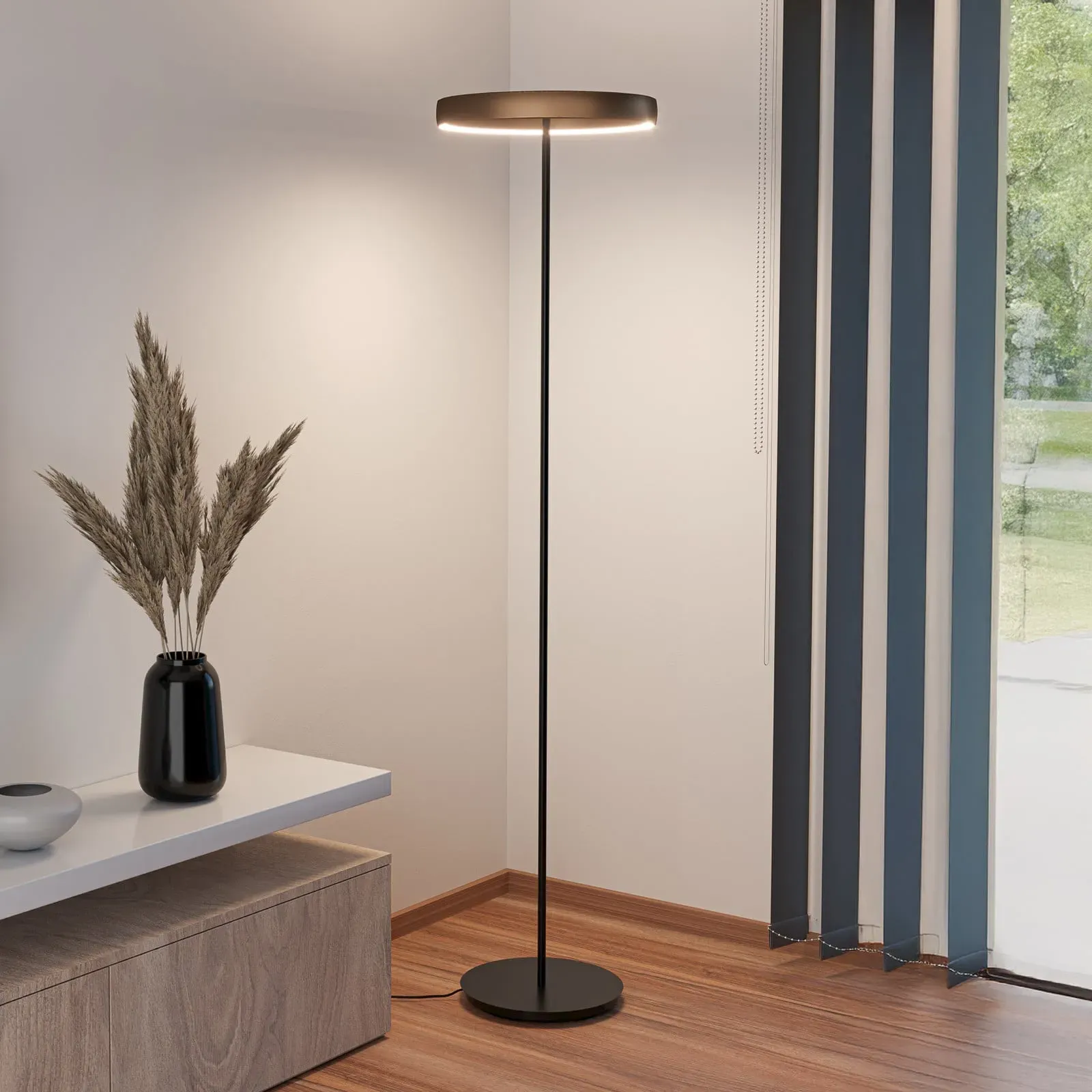 Stehleuchte Stars of Light, Trabuco, dimmbar, Braun / Rost, für Wohnzimmer, Aluminium, Modern - 175