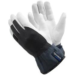 Montage-Arbeitshandschuhe 6751 Leder s/w - 8 (M)