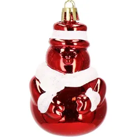 SPRINGOS Weihnachtskugeln Christbaumkugeln Weihnachtsbaum Kugeln 104 Stück Dekoration - Rot / Weiß - Weiß