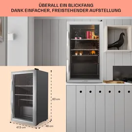 Klarstein Beersafe XXL Getränkekühlschrank (80 l, 830 mm hoch, Edelstahl)