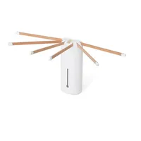 Foppapedretti Octopus Myhome Wäscheständer, Aluminium/PVC/Holz Buche, weiß, 112 x