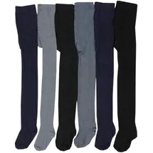 TupTam Baby Jungen Strickstrumpfhose 6er Pack, Farbe: Farbenmix 3, Größe: 116-122 - 116-122