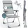 CASARIA Gartenstuhl 4er-Set Grau meliert Alu klappbar
