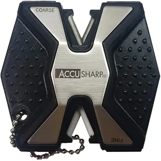 ACCUSHARP Messerschärfer Sharp and Easy Diamant Pro Rutschfester, Silber, ACCU-017C