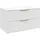 Badplaats Waschbeckenunterschrank Rimini 2 Schubladen Weiß Matt - 80 x 46 cm