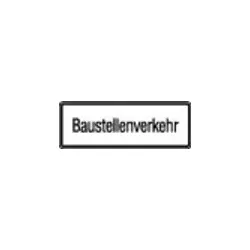 Zusatzschild 1007-38, 330x600mm Baustellenverkehr RAL-Gütezeichen Folie RA1