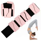 Romon Gewichtsmanschetten 2er Pack Rosa 450g pro Stück Abnehmbar &Verstellbar Tragbare für Fuß oder Handgelenk für Krafttraining und Cardio