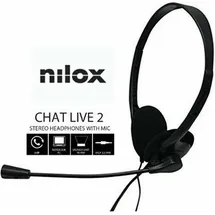 NILOX Kopfhörer mit Mikrofon Schwarz