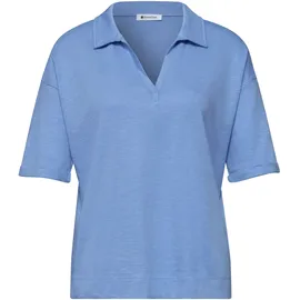 STREET ONE Damen, Kurzarm Poloshirt aus Jersey - 42