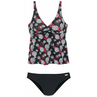 LASCANA Bügel-Tankini Damen schwarz-bedruckt Gr.50 Cup B
