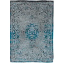 Teppich Medallion De Poortere Deco Grey Turquoise, Designer Jean François Fontaine, 0.3x170 cm