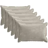 vidaXL Kissenbezug Houten 40 x 60 cm Silber